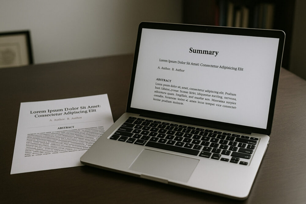 chatgpt 要約 やり方:PDF要約：論文・ビジネス資料での活用法