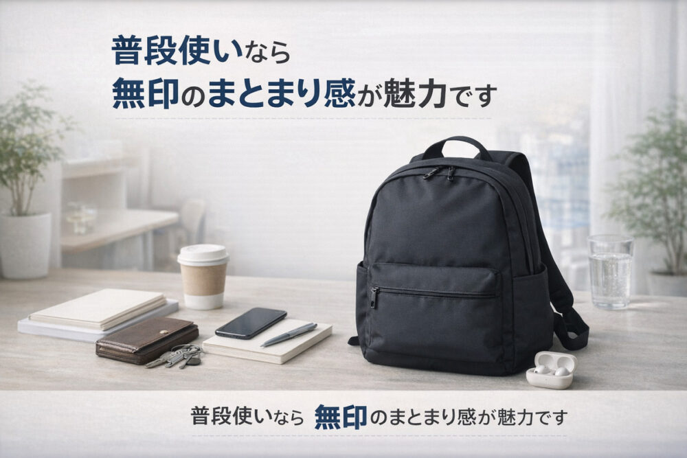 普段使いなら無印のまとまり感が魅力