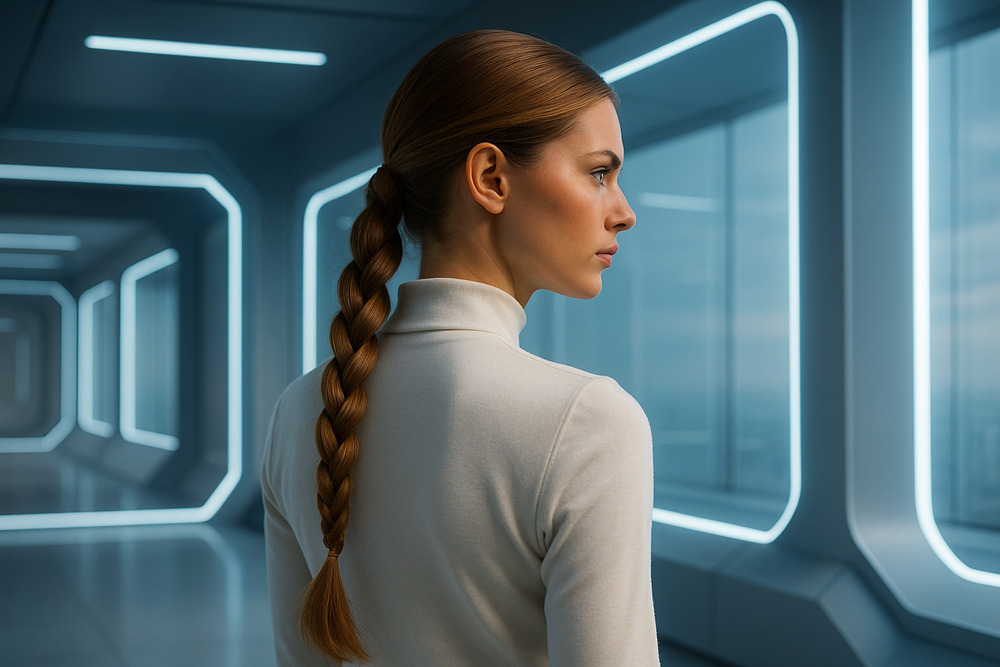 三つ編みの場所