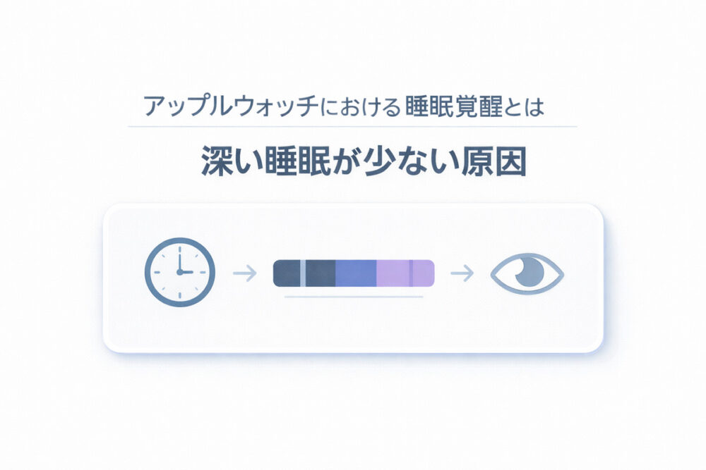 アップルウォッチにおける睡眠覚醒とはの見方