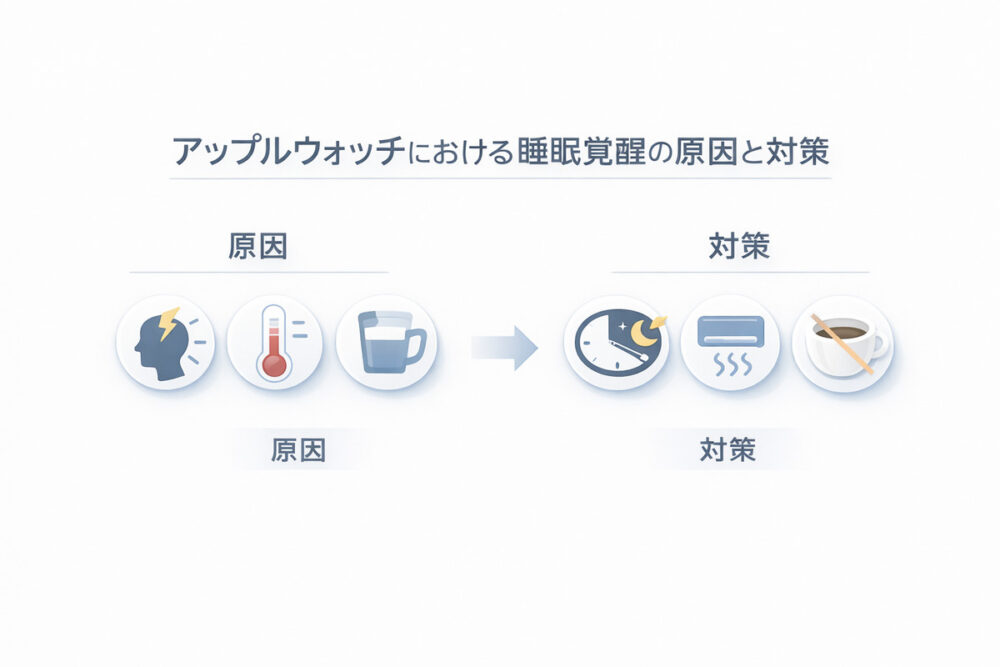 アップルウォッチにおける睡眠覚醒の原因と対策