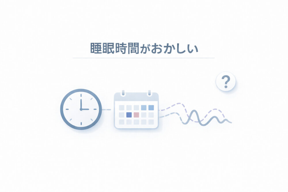 睡眠時間がおかしい