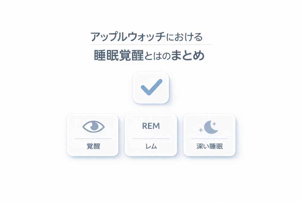 アップルウォッチにおける睡眠覚醒とはのまとめ