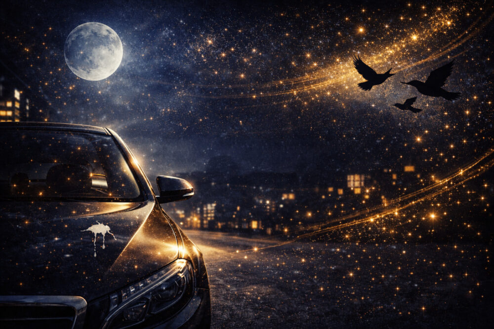 車に鳥のフンが付くのは縁起がいい？