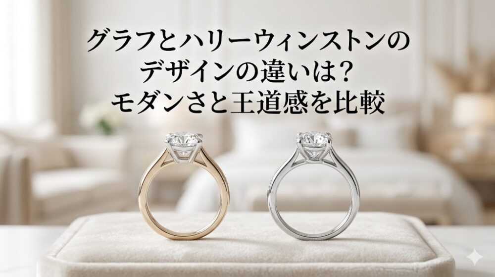 グラフとハリーウィンストンのデザインの違いは?モダンさと王道感を比較