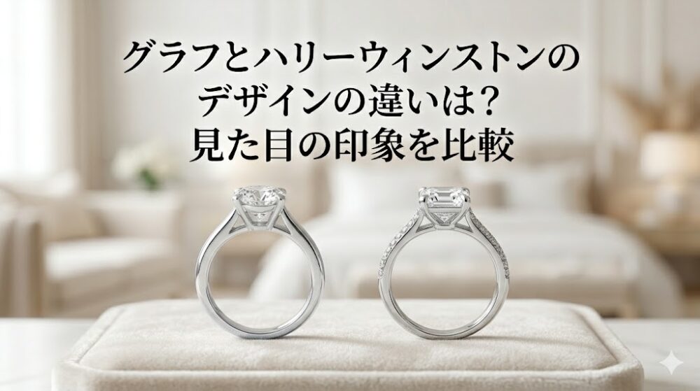 グラフとハリーウィンストンのデザインの違いは?見た目の印象を比較