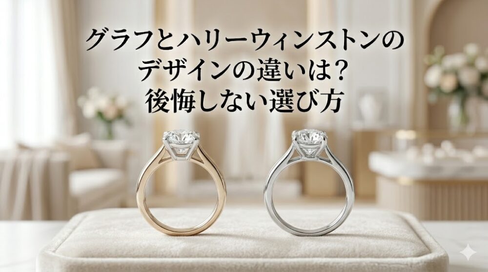 グラフとハリーウィンストンのデザインの違いは?後悔しない選び方
